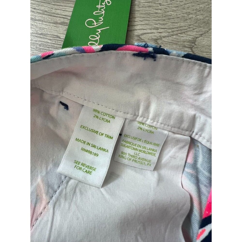 Lilly Pulitzer Jayne Stretch Shorts Boho Bateau Sz 0 Multicolor - Picture 7 of 10